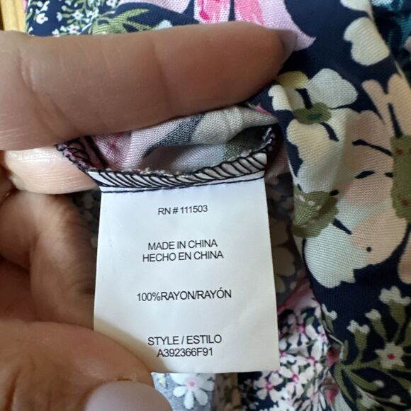 As U Wish Women's Sleeveless Tie On Shoulder Short Mini Dress Summer Floral Sz M - Picture 9 of 16